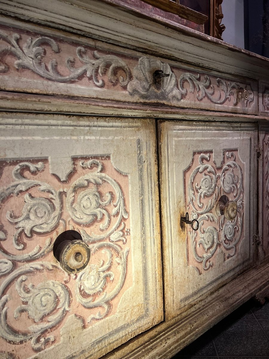 Buffet en bois peint-photo-2