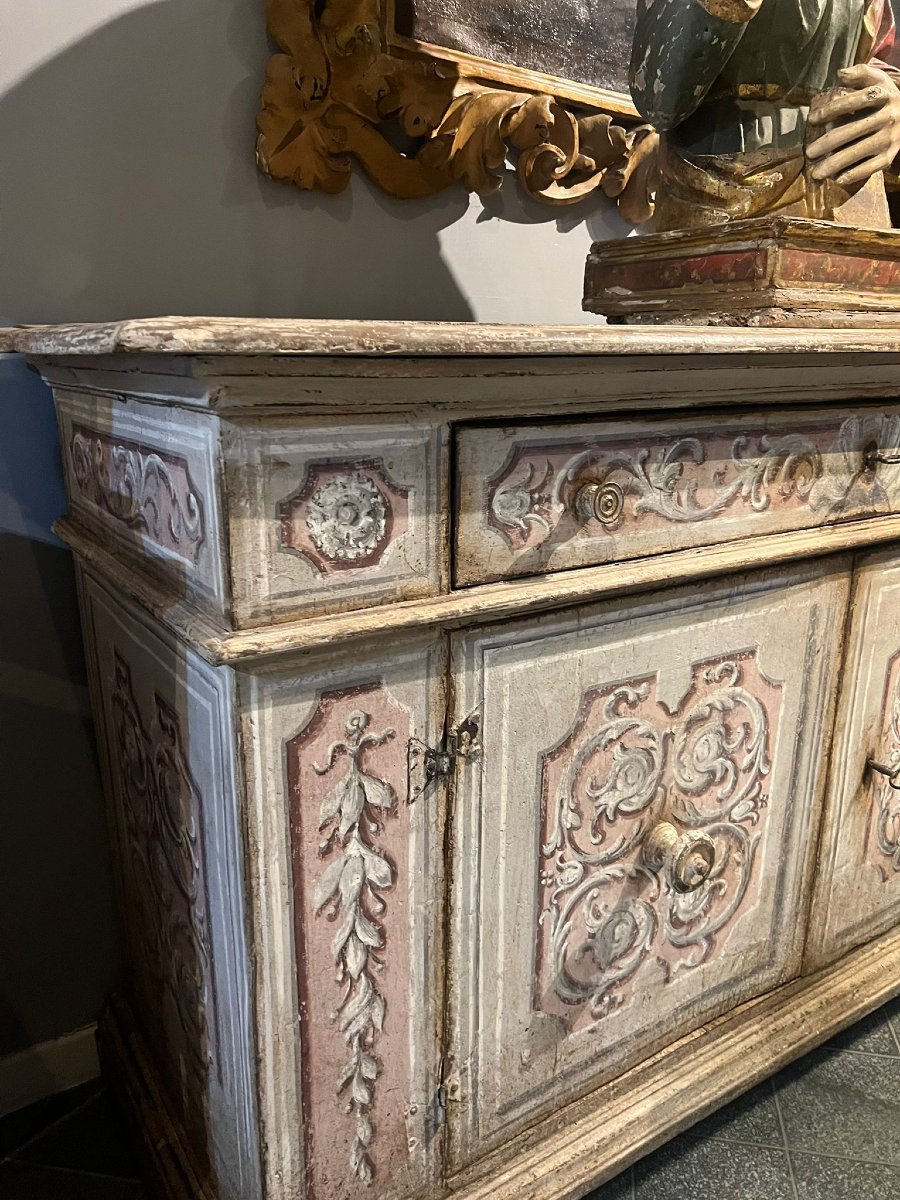 Buffet en bois peint-photo-2