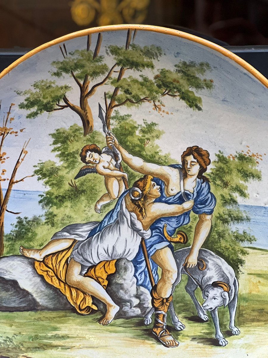 Pair Of Decorative Majolica Plates-photo-8