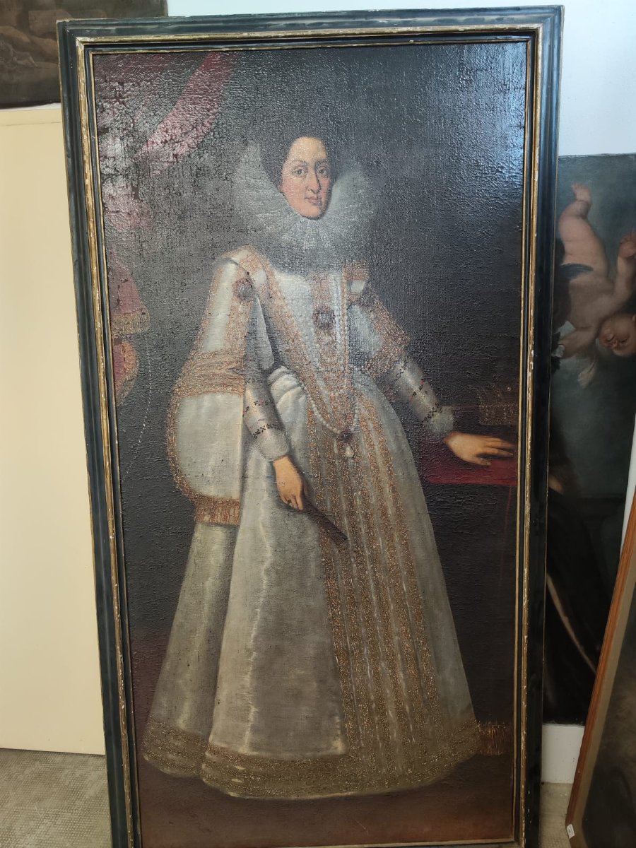 Portraits représentant Marie-Madeleine d'Autriche et Cosme II de Médicis-photo-3