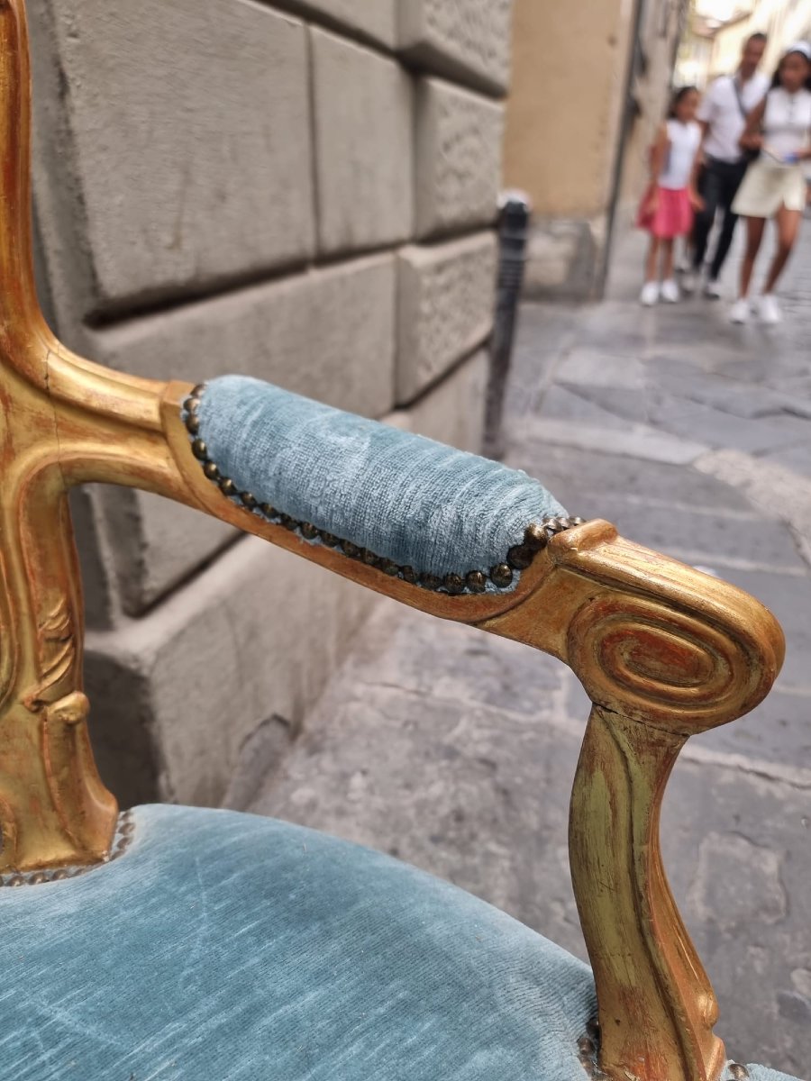 Paire de fauteuils de style Louis XV-photo-2