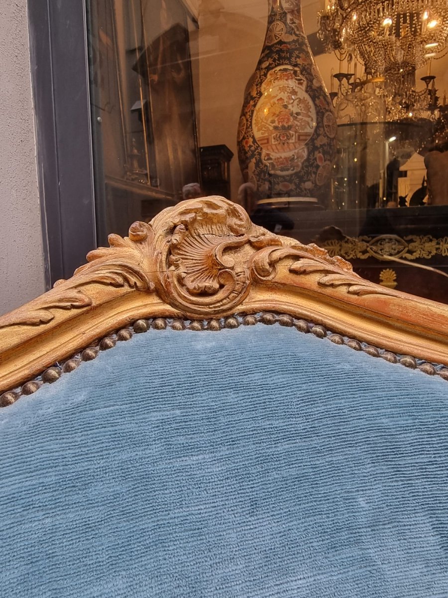 Paire de fauteuils de style Louis XV-photo-4