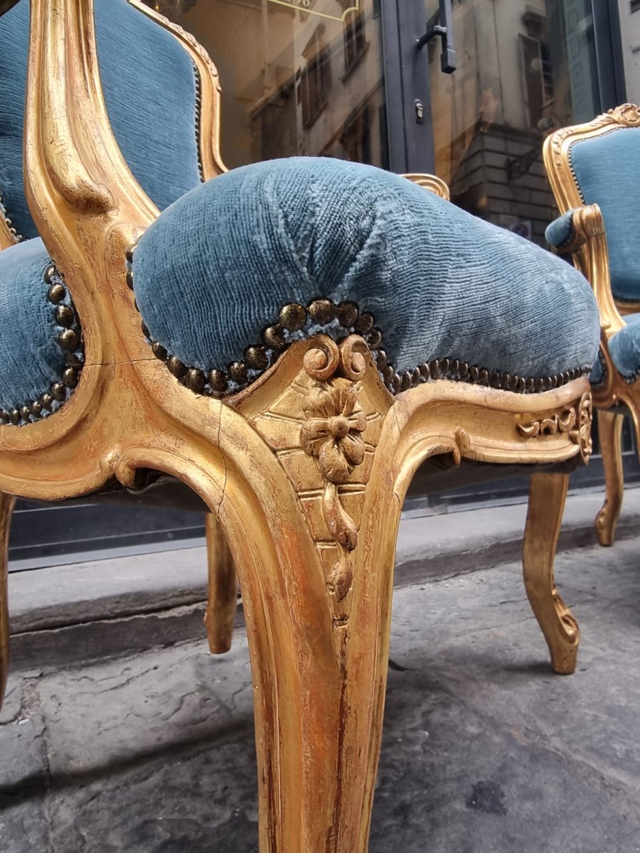 Paire de fauteuils de style Louis XV-photo-6