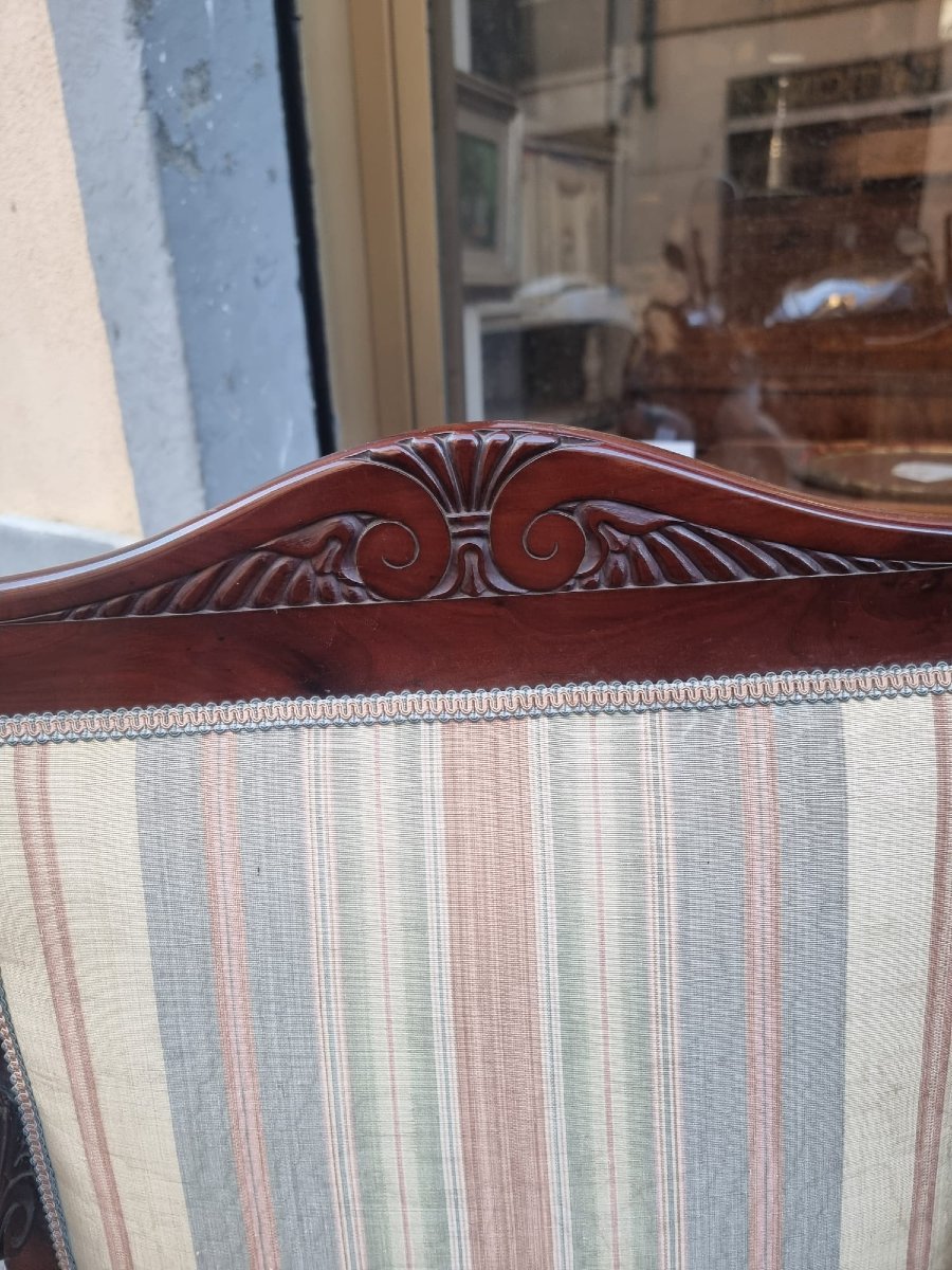 Pair Of Mahogany Armchairs-photo-3