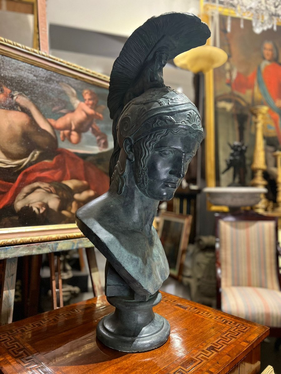 Buste représentant un guerrier-photo-3