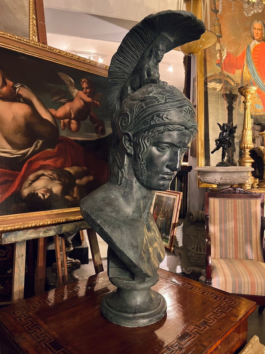Buste représentant un guerrier-photo-4