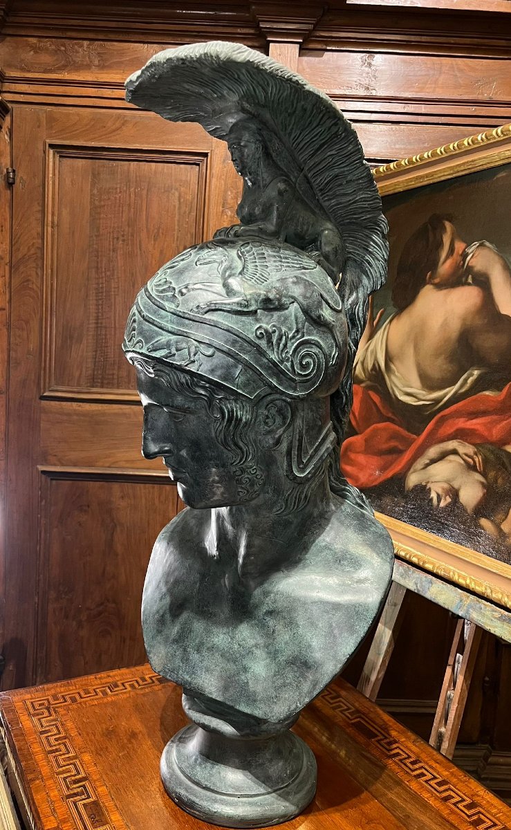 Buste représentant un guerrier-photo-3