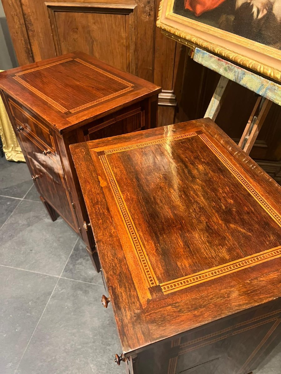 Pair Of Louis XVI Bedside Tables-photo-2