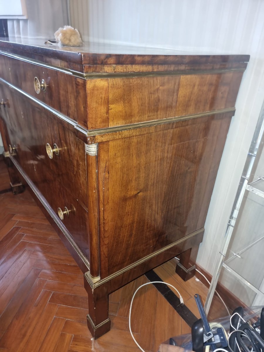 Pair Of Empire Chests Of Drawers-photo-4