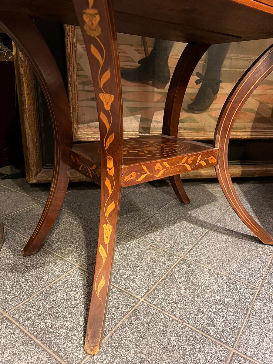 Inlaid Dressing Table With Tilting Mirror-photo-1