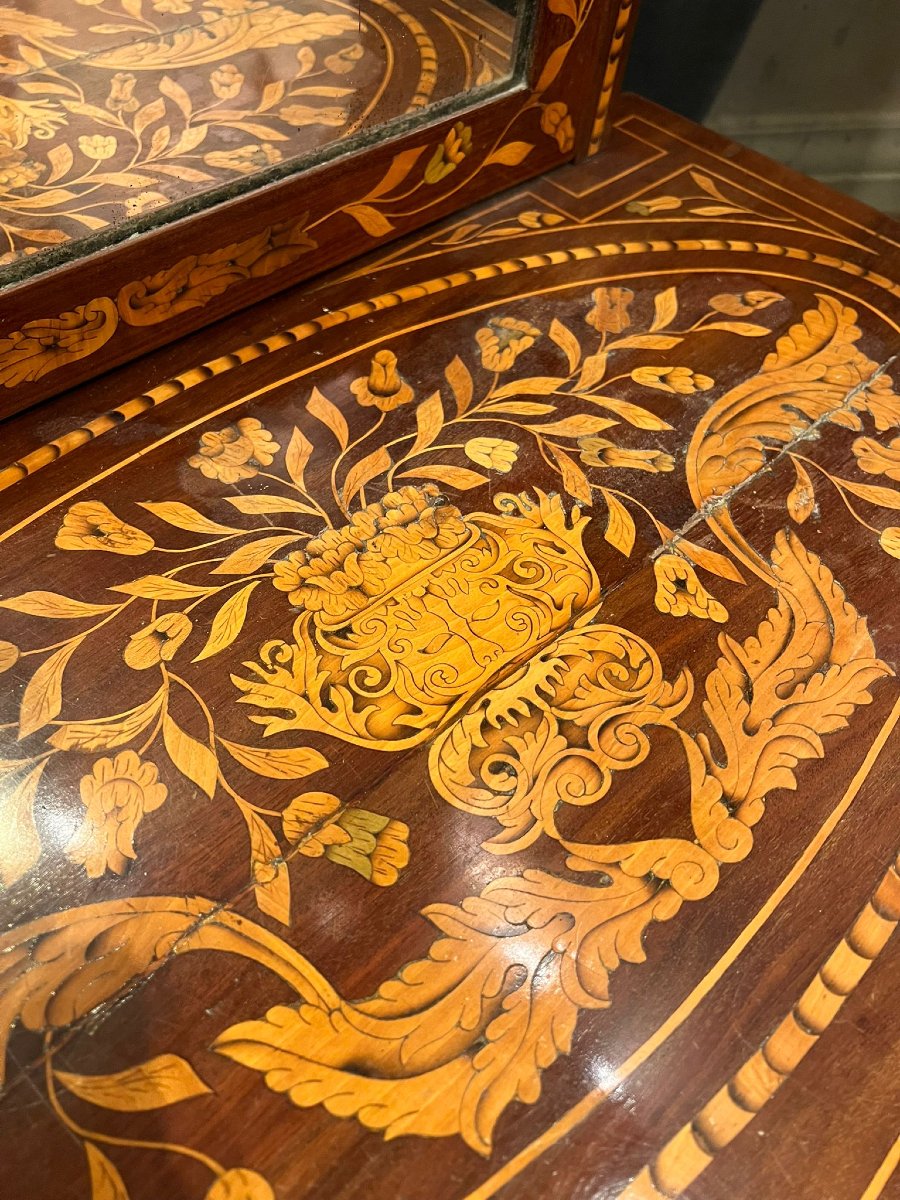 Inlaid Dressing Table With Tilting Mirror-photo-7