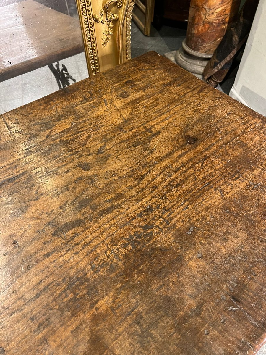 Table rectangulaire avec base en fer forgé-photo-4