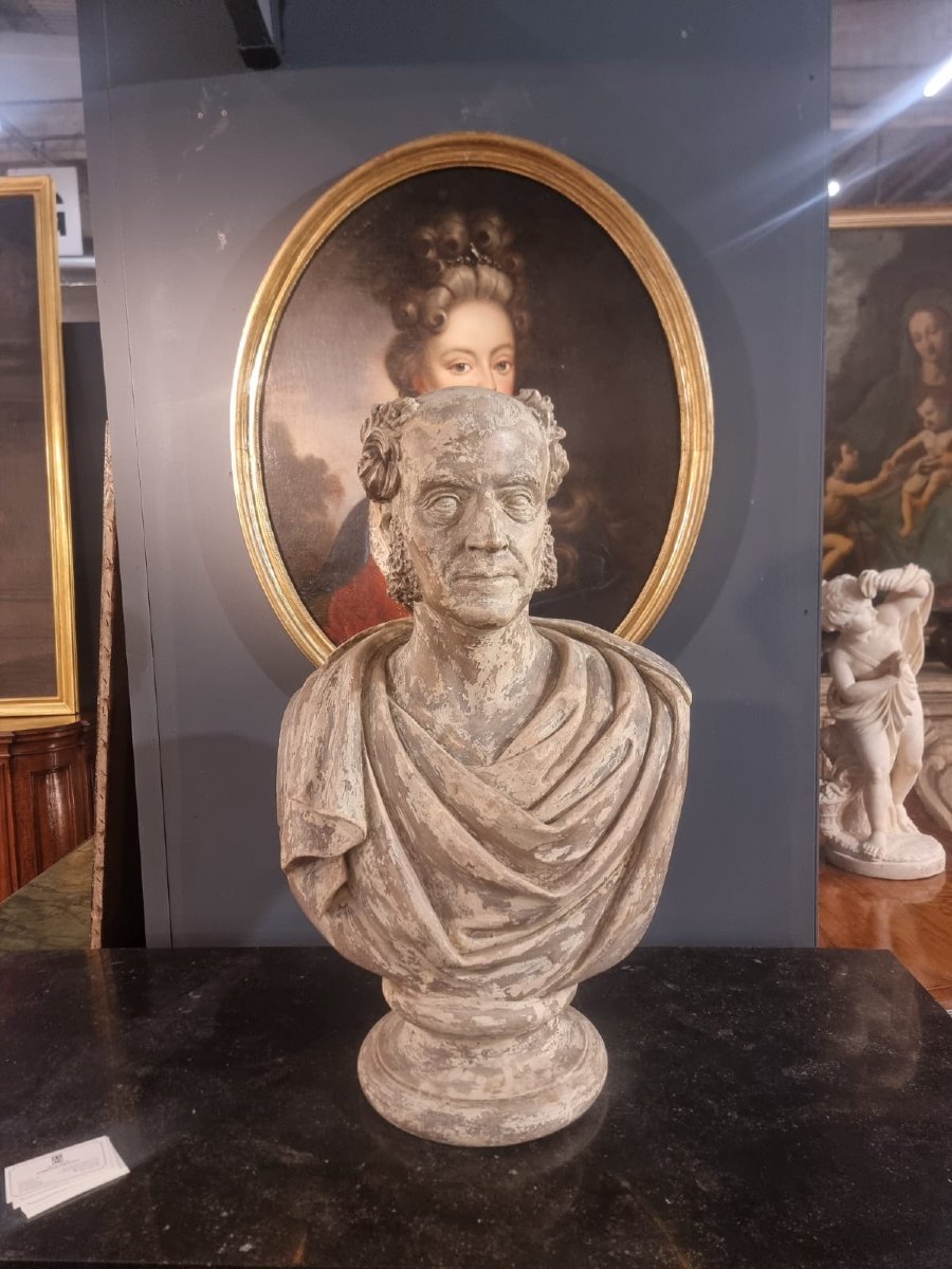 Buste homme en plâtre-photo-4