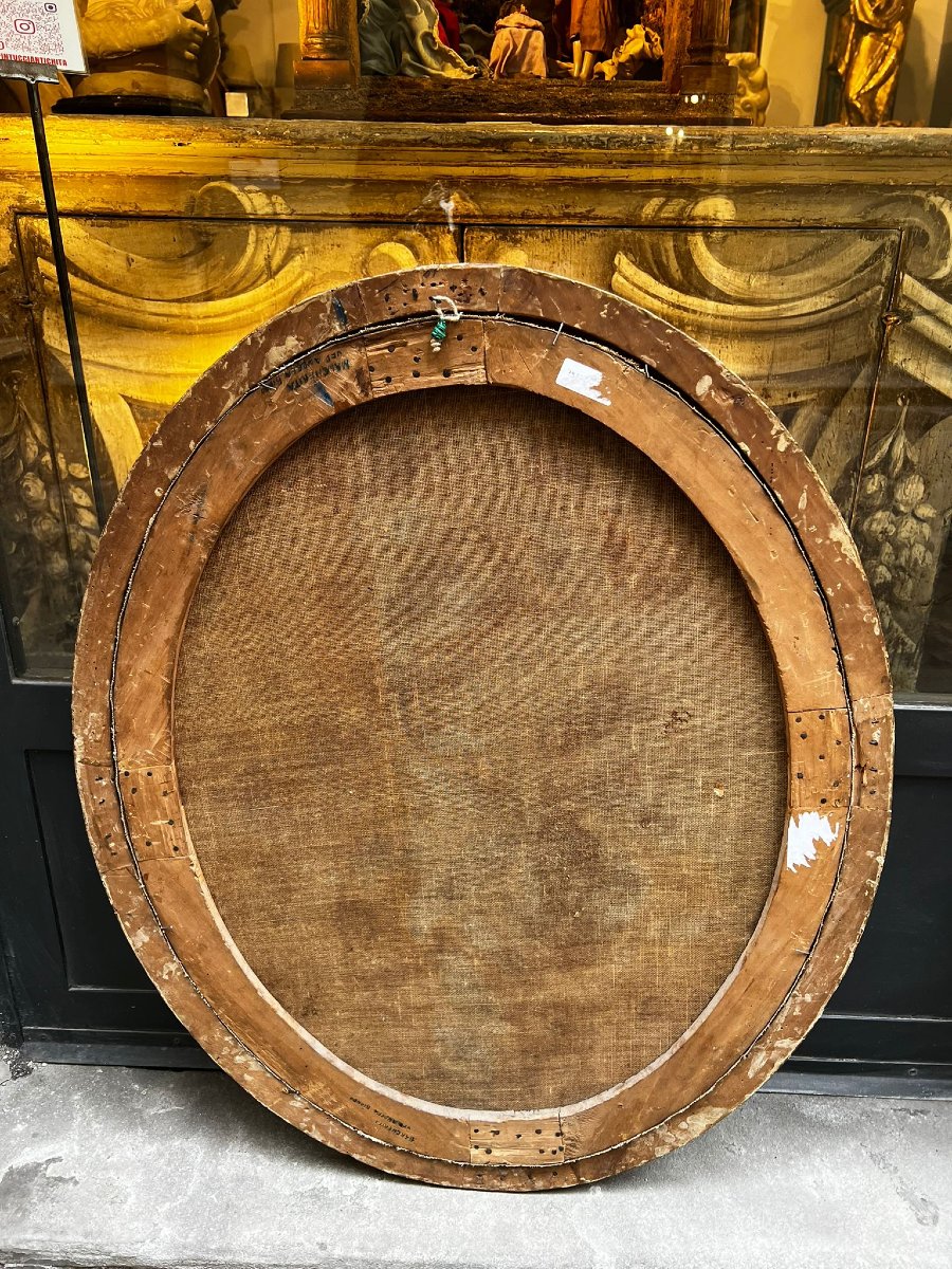 Coppia di ritratti ovali di nobildonne-photo-2