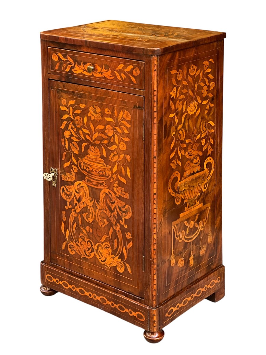 Inlaid Bedside Table