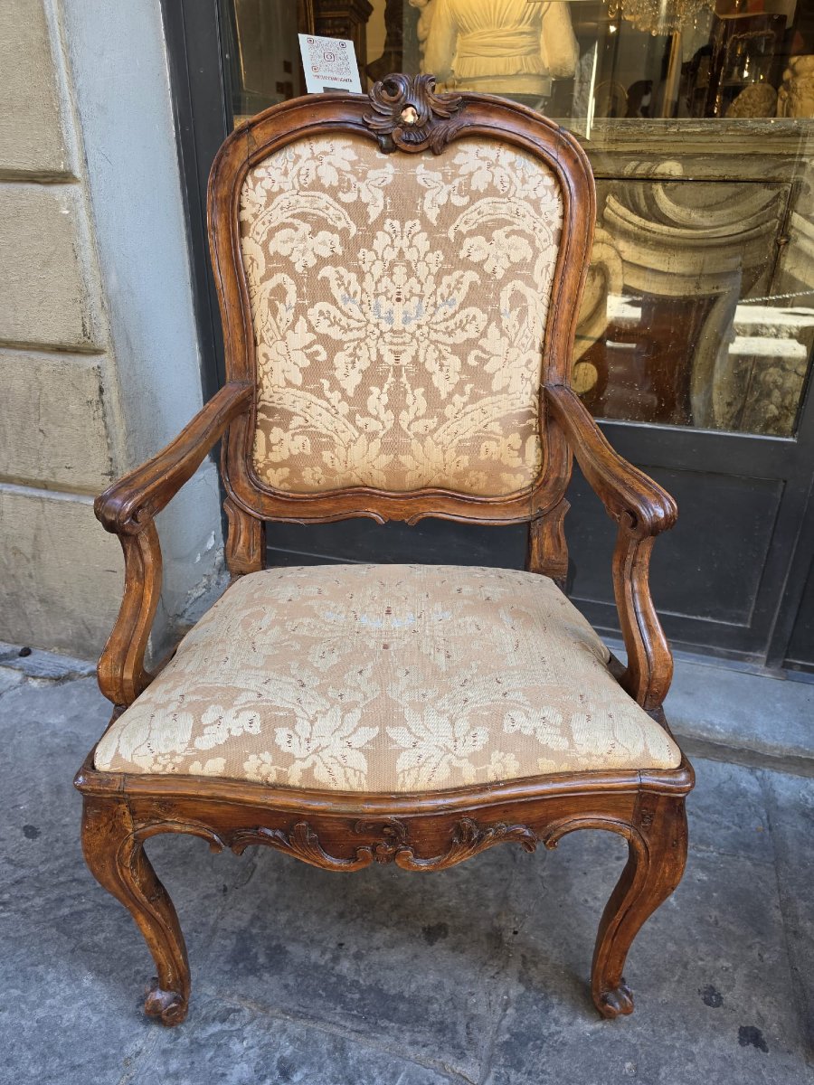 Pair Of Louis XV Style Armchairs-photo-2
