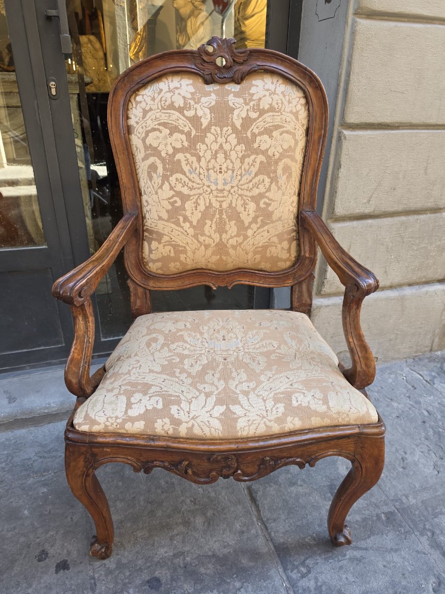 Pair Of Louis XV Style Armchairs-photo-3