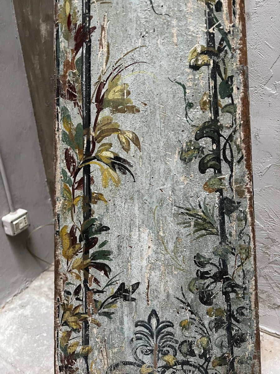 Pair Of Painted Wooden Obelisks-photo-1