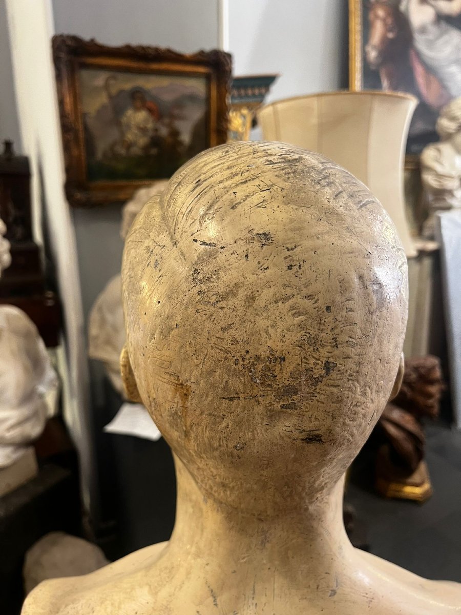 Male Bust In Plaster-photo-1
