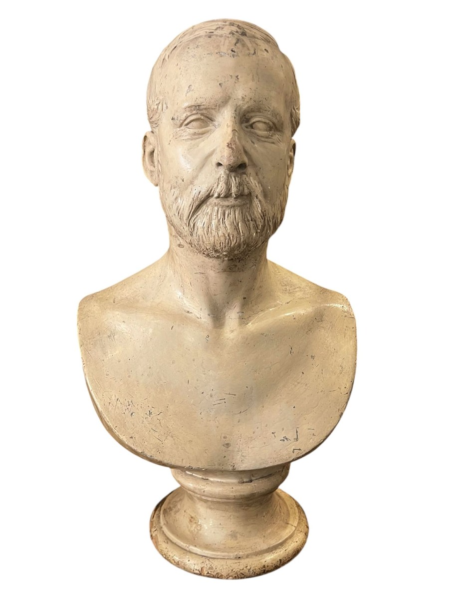 Male Bust In Plaster