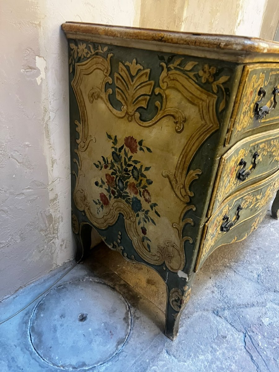 Painted Chest Of Drawers With Three Drawers-photo-4