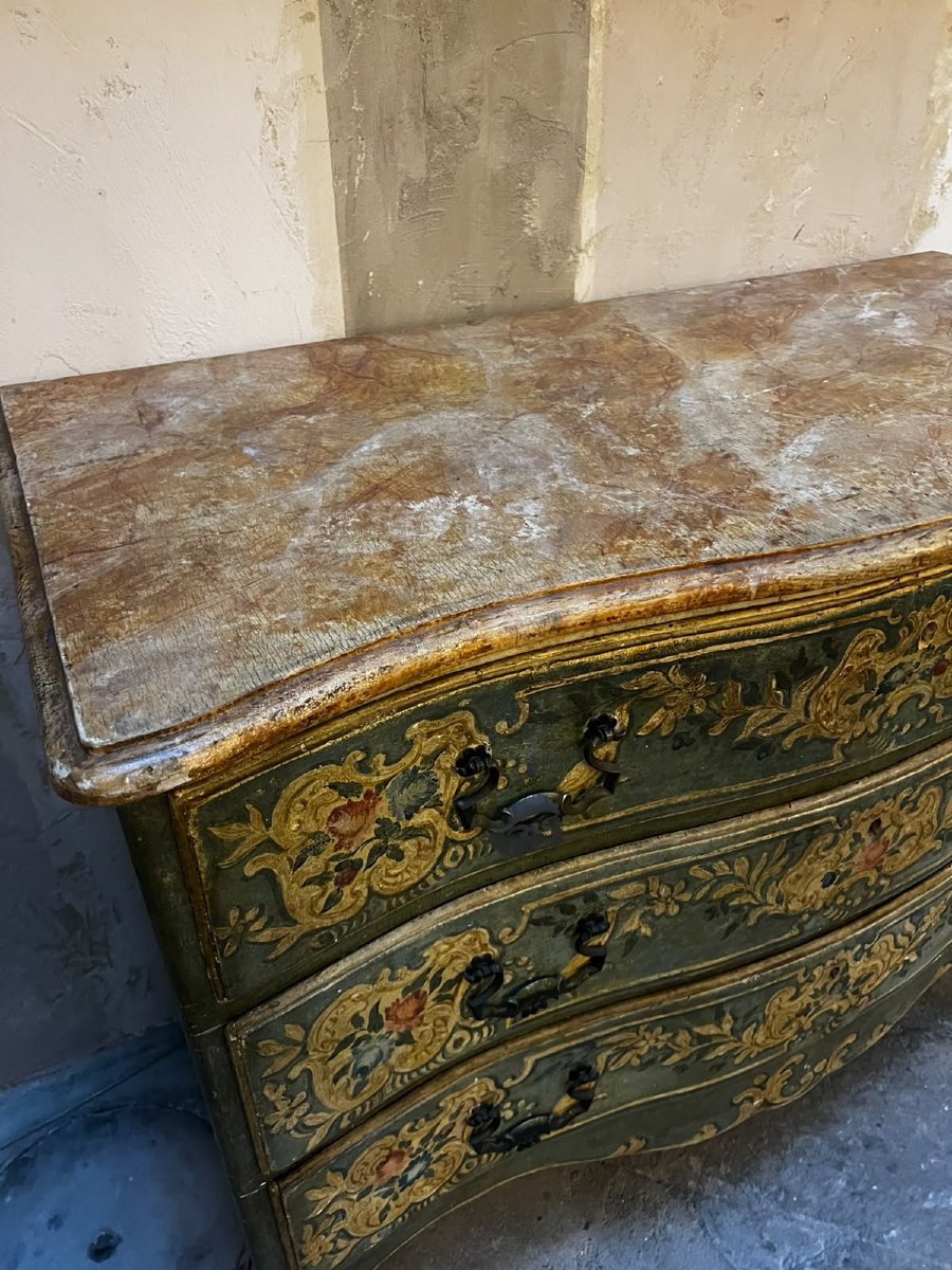 Painted Chest Of Drawers With Three Drawers-photo-1