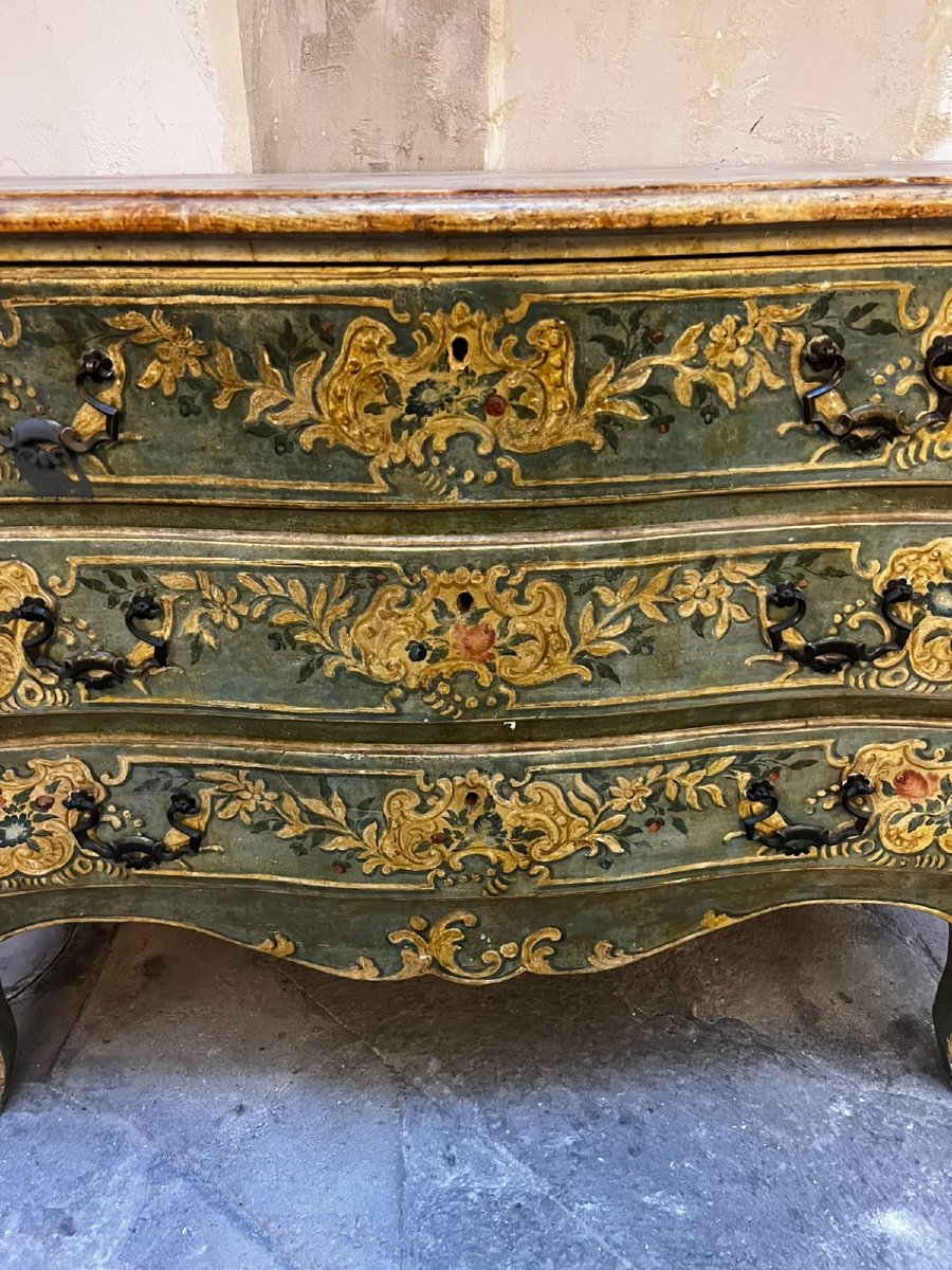 Painted Chest Of Drawers With Three Drawers-photo-6