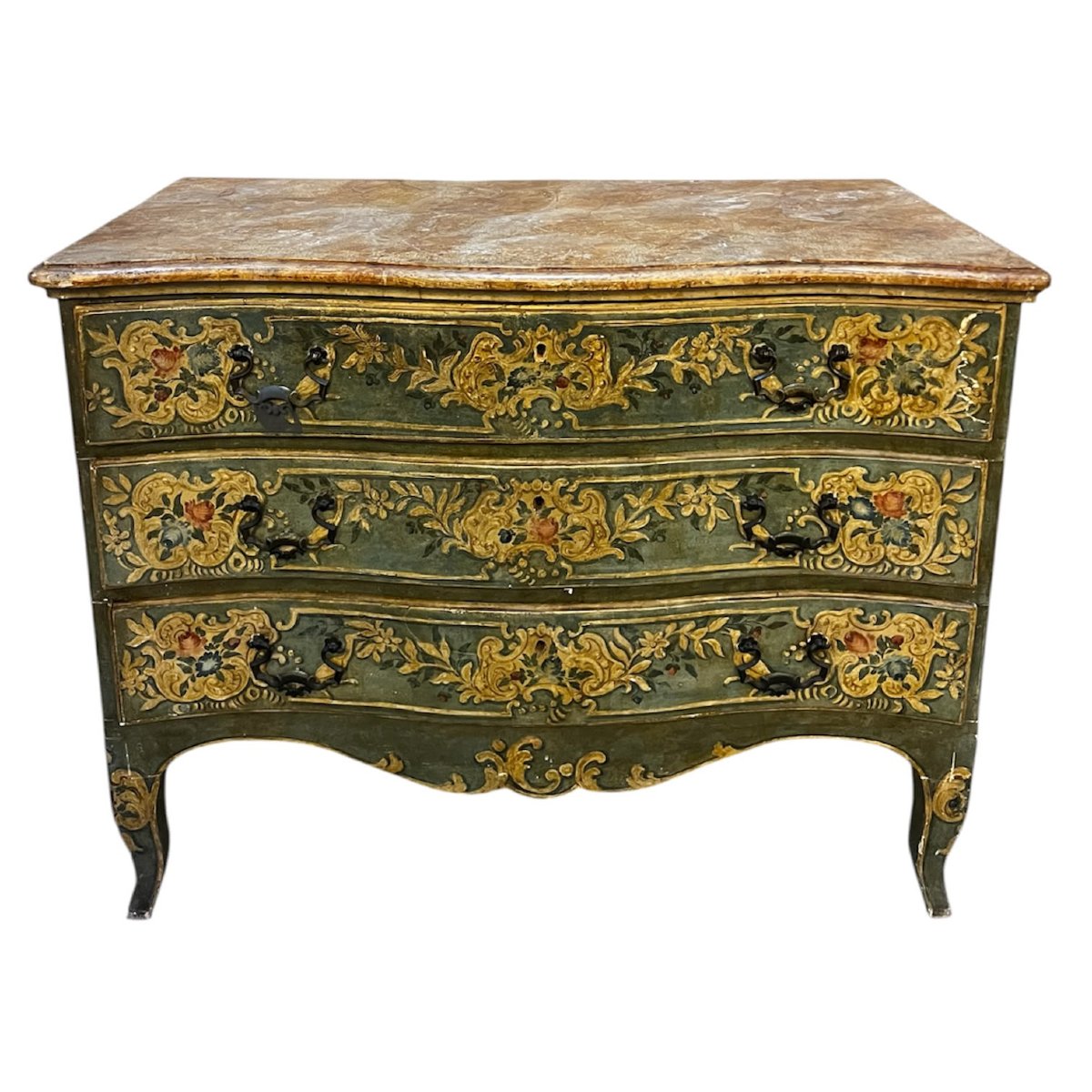 Painted Chest Of Drawers With Three Drawers