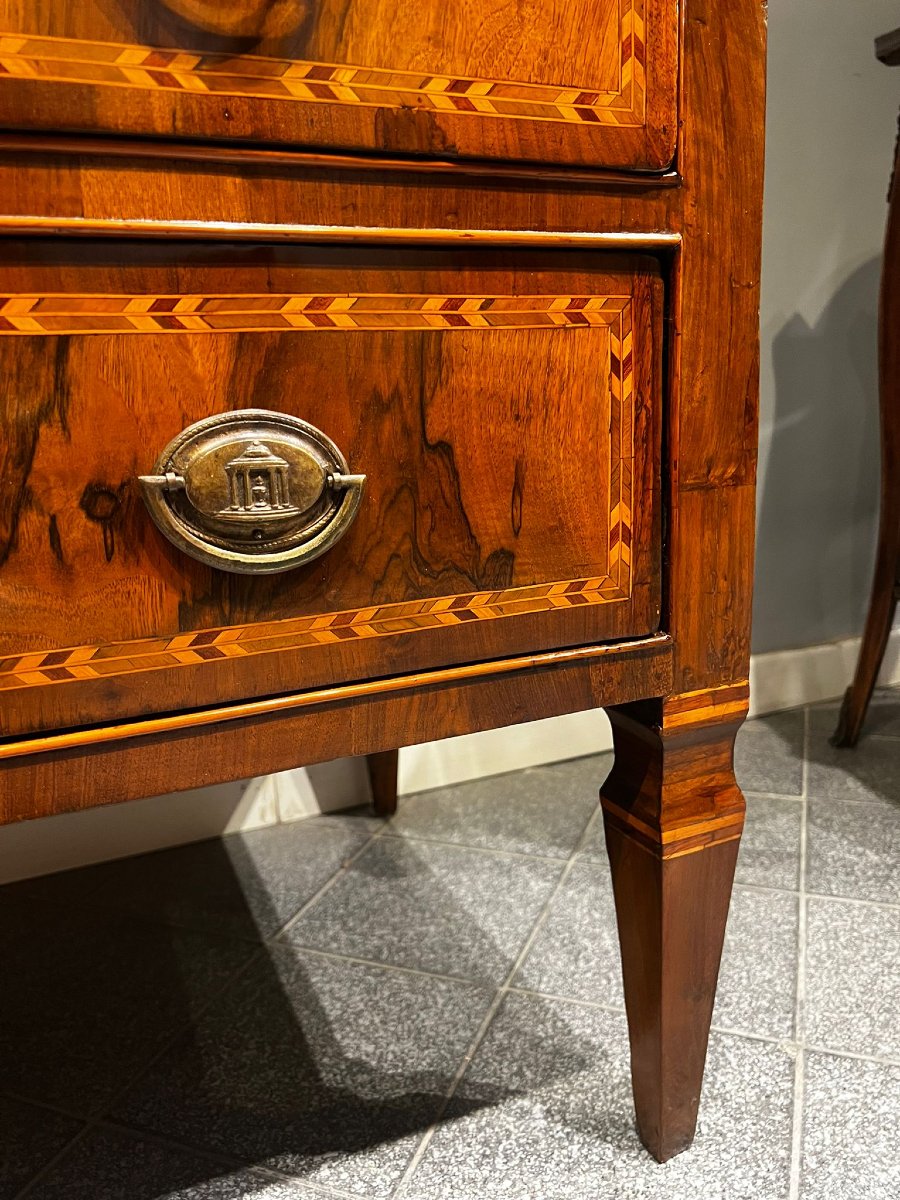 18th-century Inlaid Chest Of Drawers-photo-3
