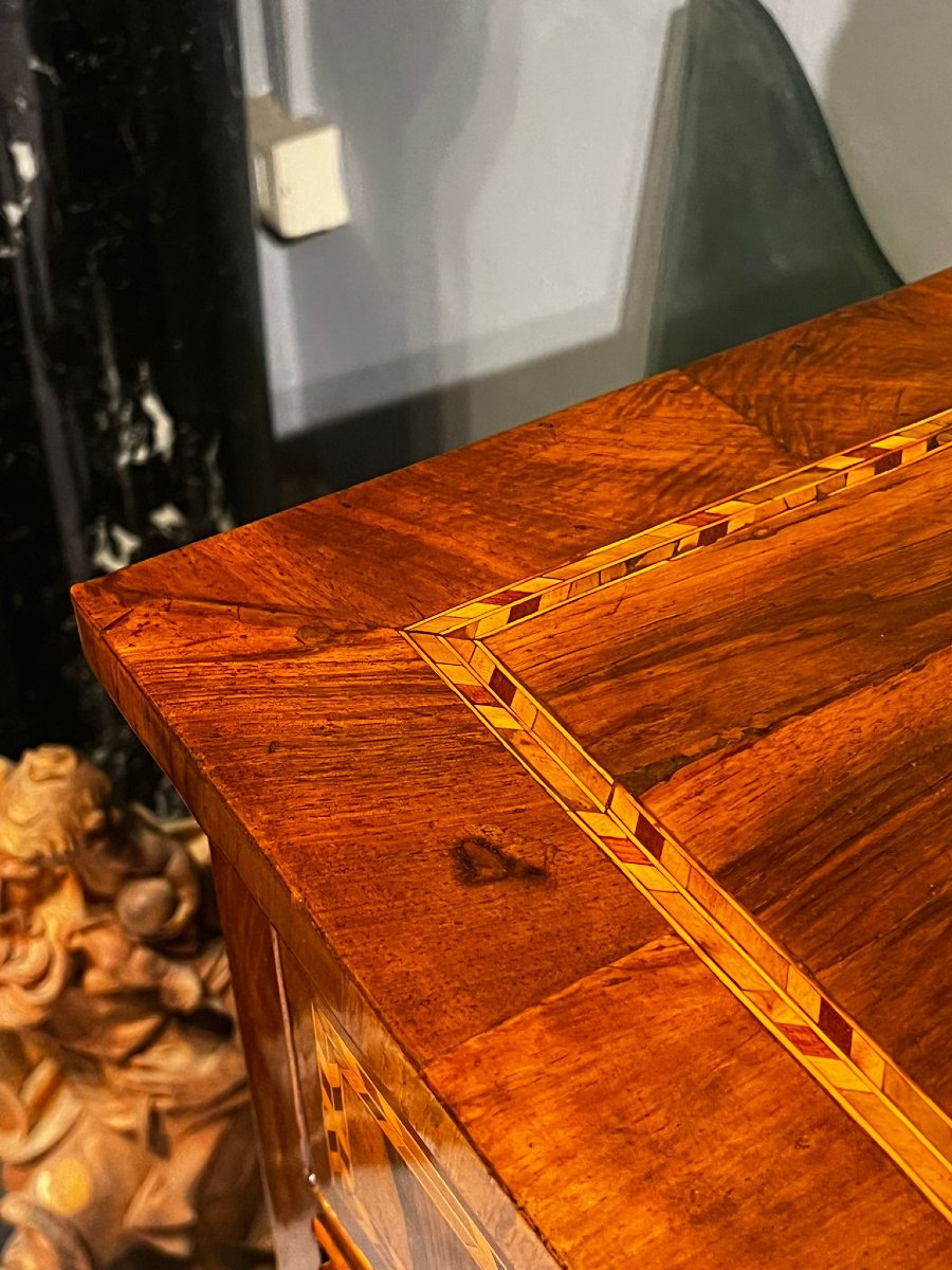 18th-century Inlaid Chest Of Drawers-photo-5