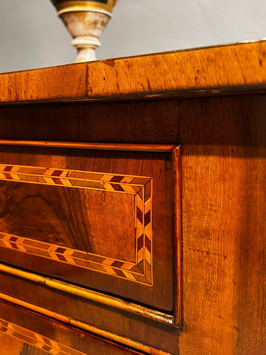 18th-century Inlaid Chest Of Drawers-photo-6