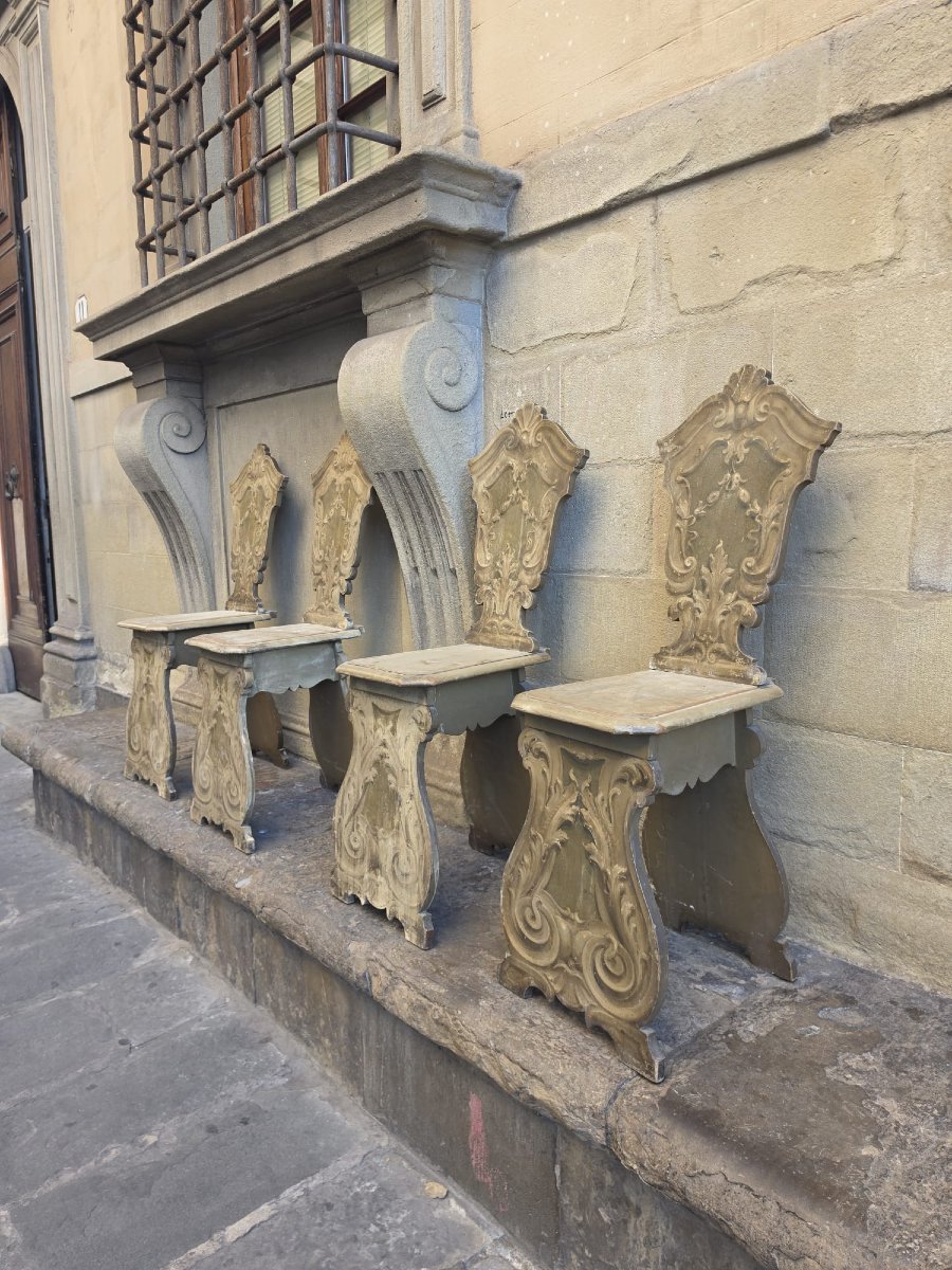 Set Of Painted Sitting Stools-photo-3