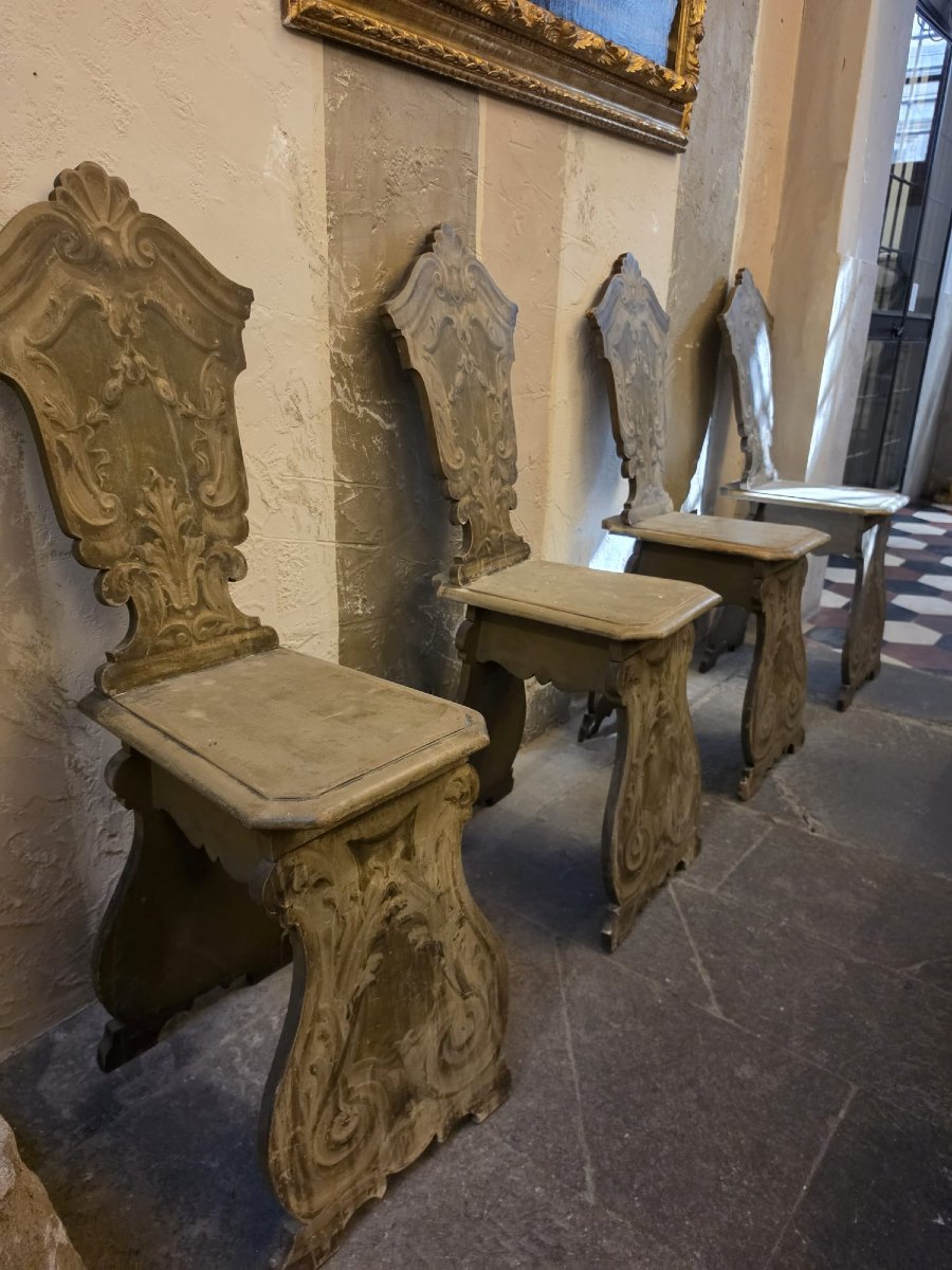 Set Of Painted Sitting Stools-photo-4
