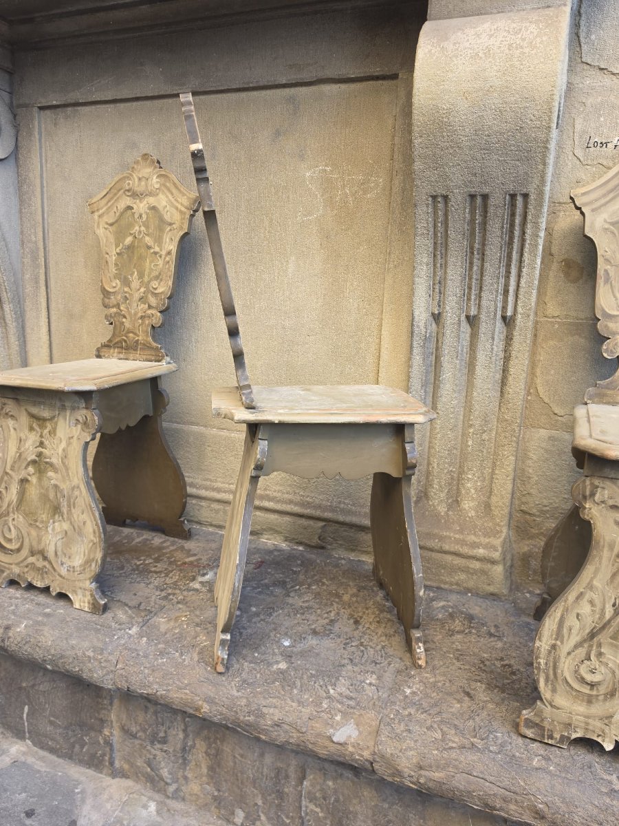 Set Of Painted Sitting Stools-photo-1