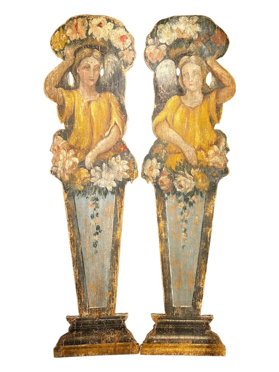 Paire de panneaux décoratifs