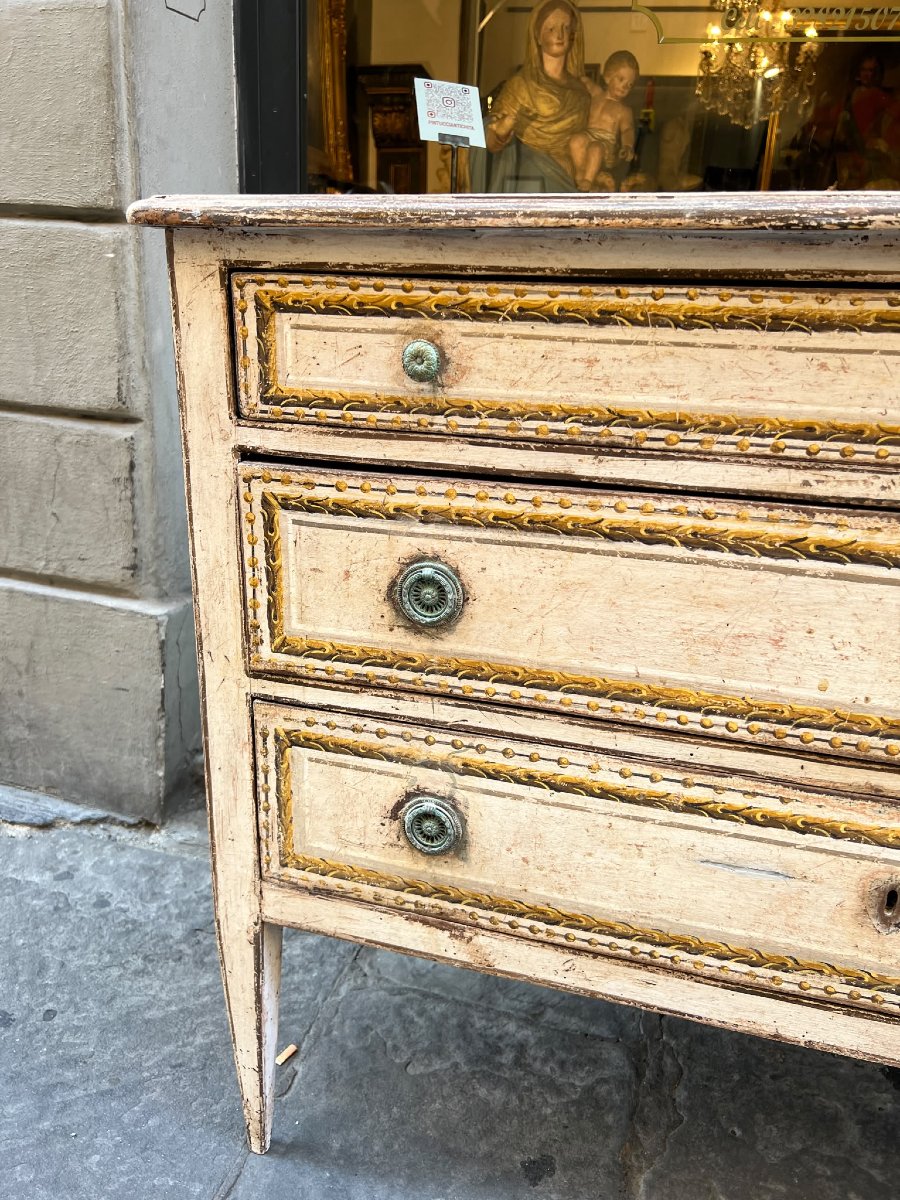 18th-century Lacquered Chest Of Drawers-photo-3