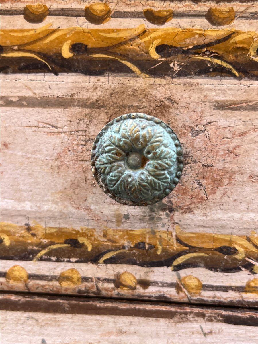 18th-century Lacquered Chest Of Drawers-photo-7