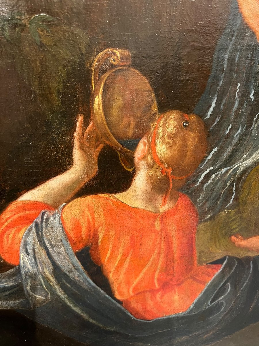 Peinture à l'huile représentant une scène biblique-photo-4