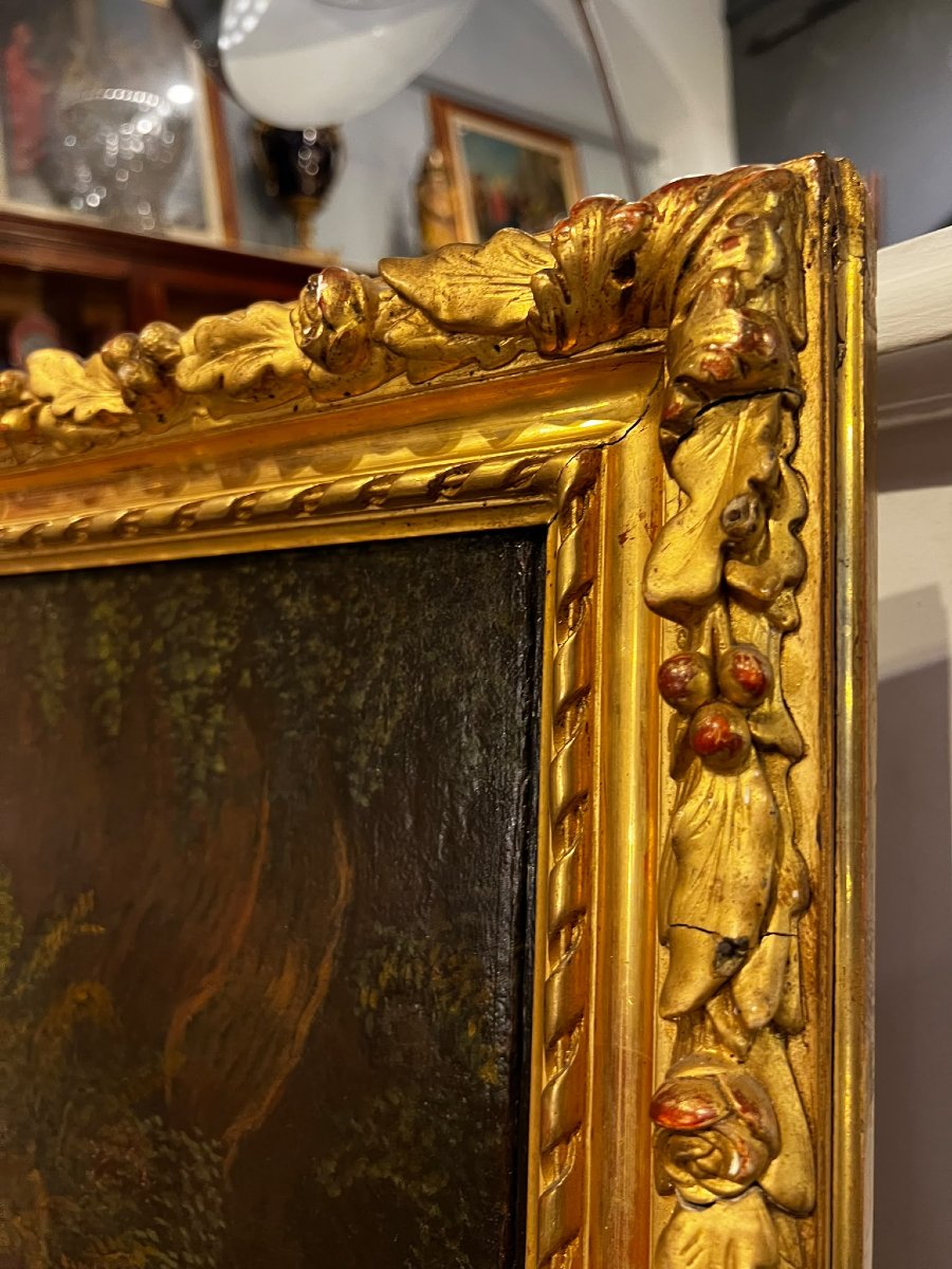 Peinture à l'huile représentant une scène biblique-photo-7