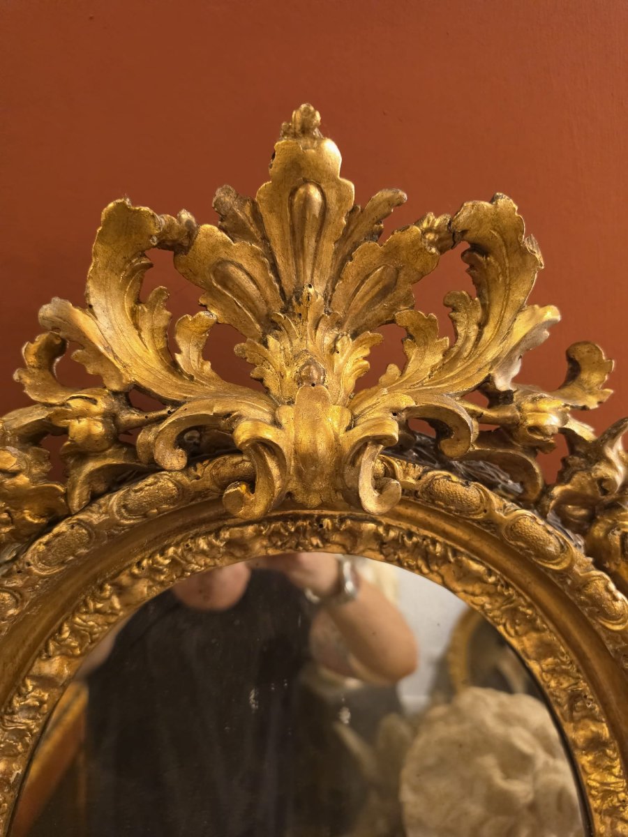 Paire de miroirs ovales-photo-5