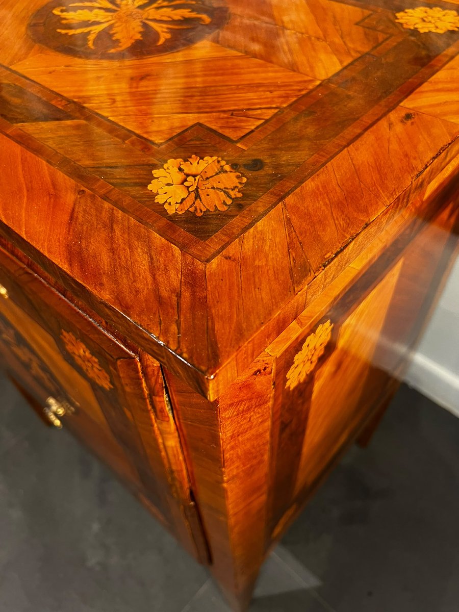 Paire de tables de chevet Louis XVI-photo-4
