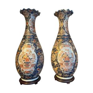 Paire de vases japonais