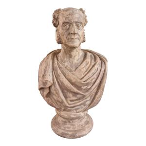 Buste homme en plâtre