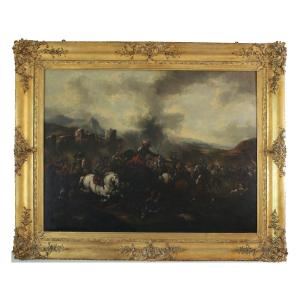 Painting Depicting A Battle Scene