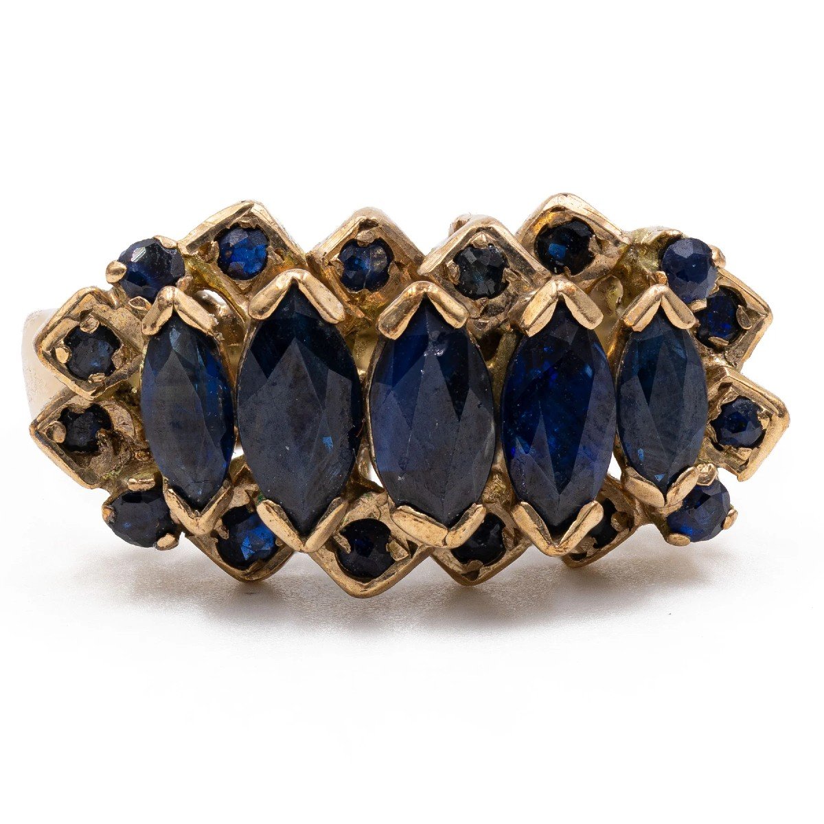 Bague Pour Homme En Or Jaune 9 Carats Avec CZ - Toutes Tailles - Neuf Avec étiquettes