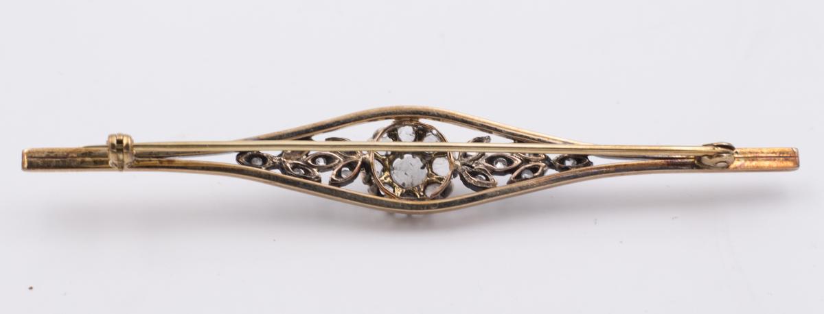 Proantic: Brooch In Gold And Diamonds