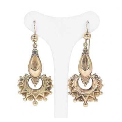 Antique Victorian Earrings In 14k Gold