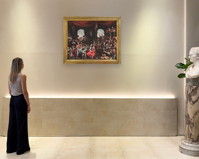 Barbelli Gian Giacomo "the Wedding Feast Of Esther And Ahasuerus"-photo-1