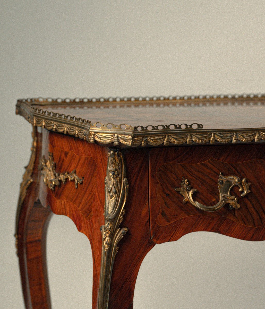 Small Central Writing Desk,france, Second Half Of The 19th Century-photo-3