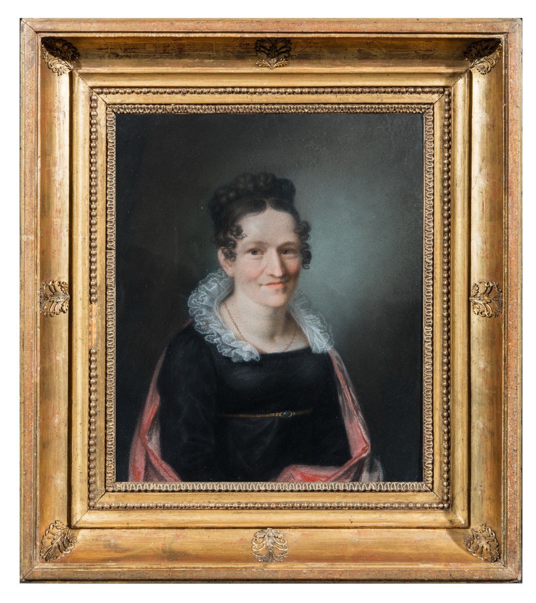 Peintre Du Début Du XIXème Siècle  "portrait De Gentille Femme"